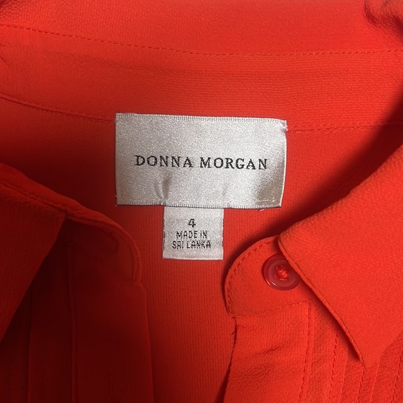 Donna Morgan short sleeve collar neck above knee dress - Picture 2 of 7